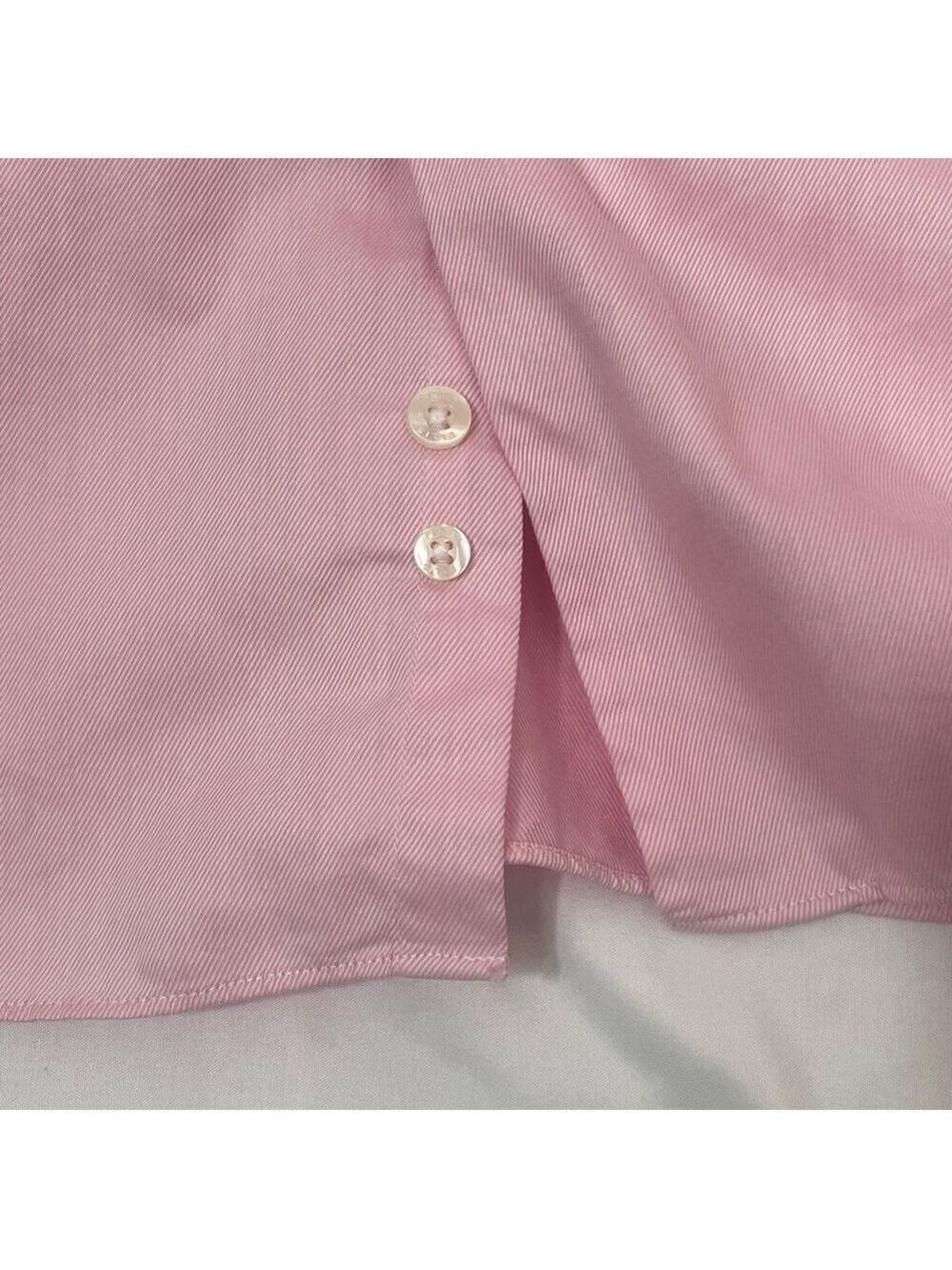 Perry Ellis Portfolio Dress Shirt Mens 16 1/2 34-35 Button Long Sleeve Pink - Picture 11 of 16